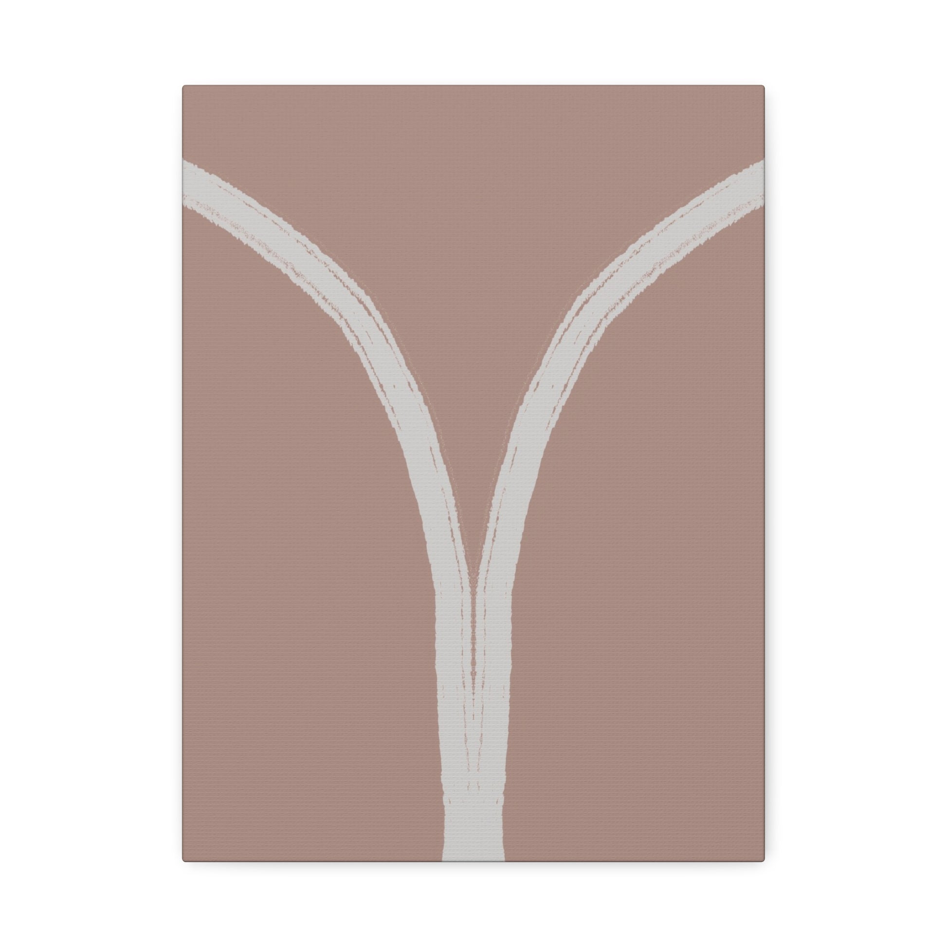 Le Chemin toile abstraite minimaliste beige tons doux art mural
