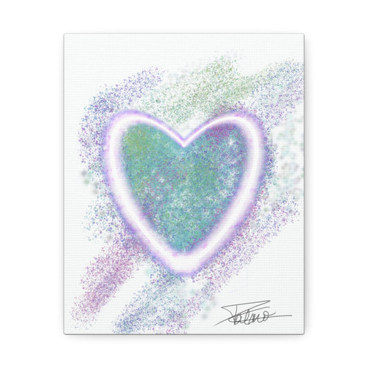 Petit Coeur Vert d'Eau (20 x 25cm)