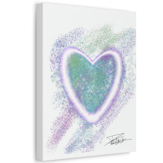 Petit Coeur Vert d'Eau 20 x 25cm - 27 x 35cm - 30 x 40cm