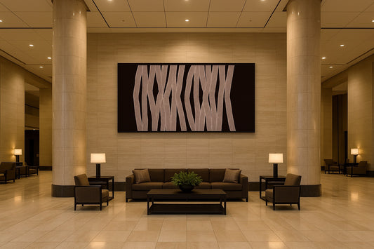 Walking – Abstracte Beweging op Canvas, Hedendaagse Kunst, Moderne Muurdecoratie